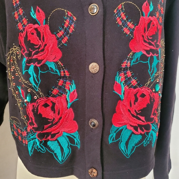 VINTAGE CAROLE LITTLE Cardigan - Picture 5 of 10